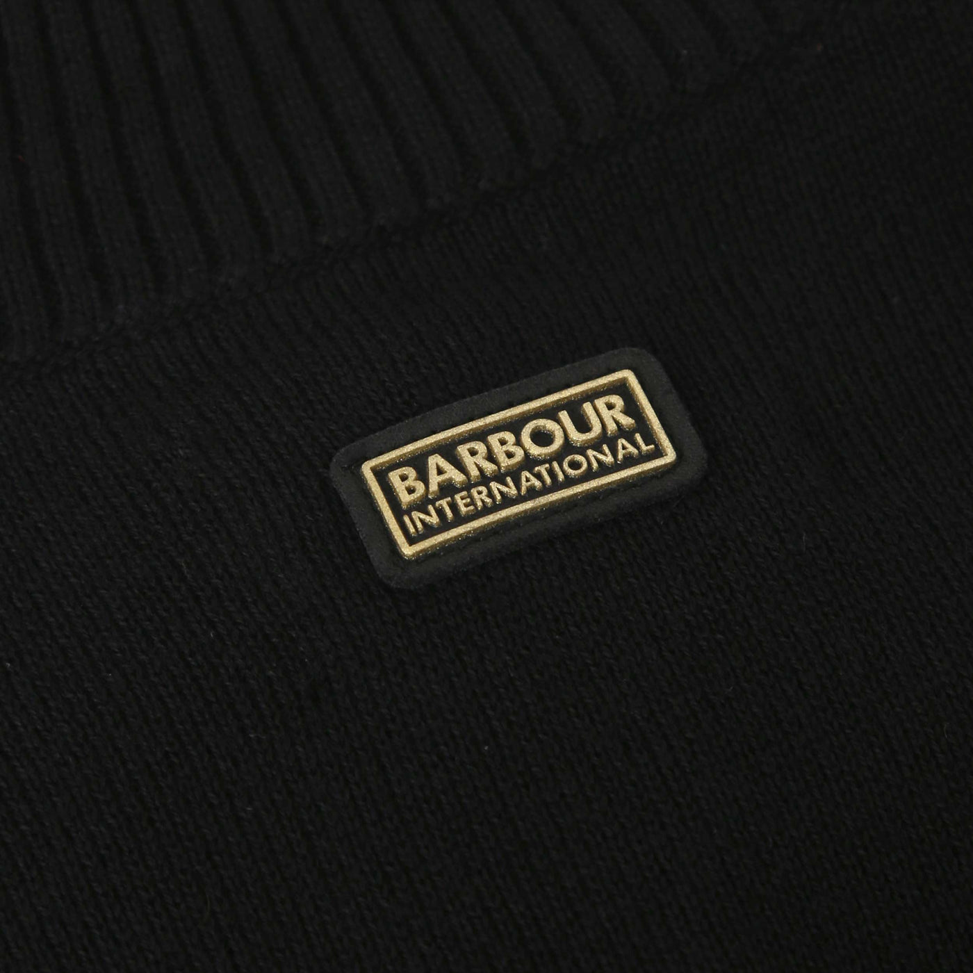 Barbour Callie Knitted Ladies Knitwear in Black Logo