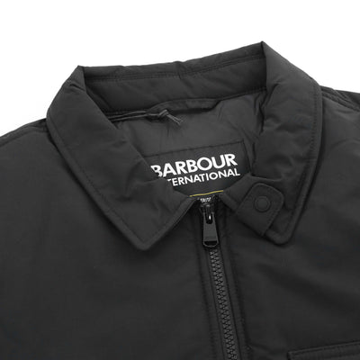 Barbour Distill Quilted Jacket in Black Collar