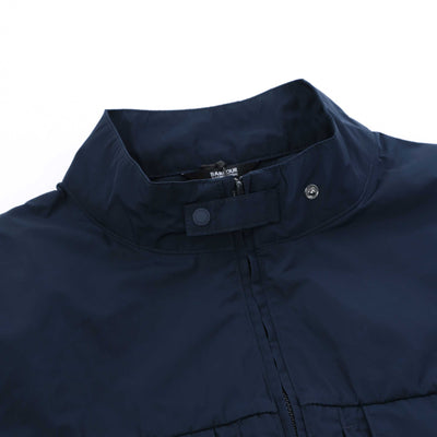 Barbour Gorley Casual Jacket in Navy Collar