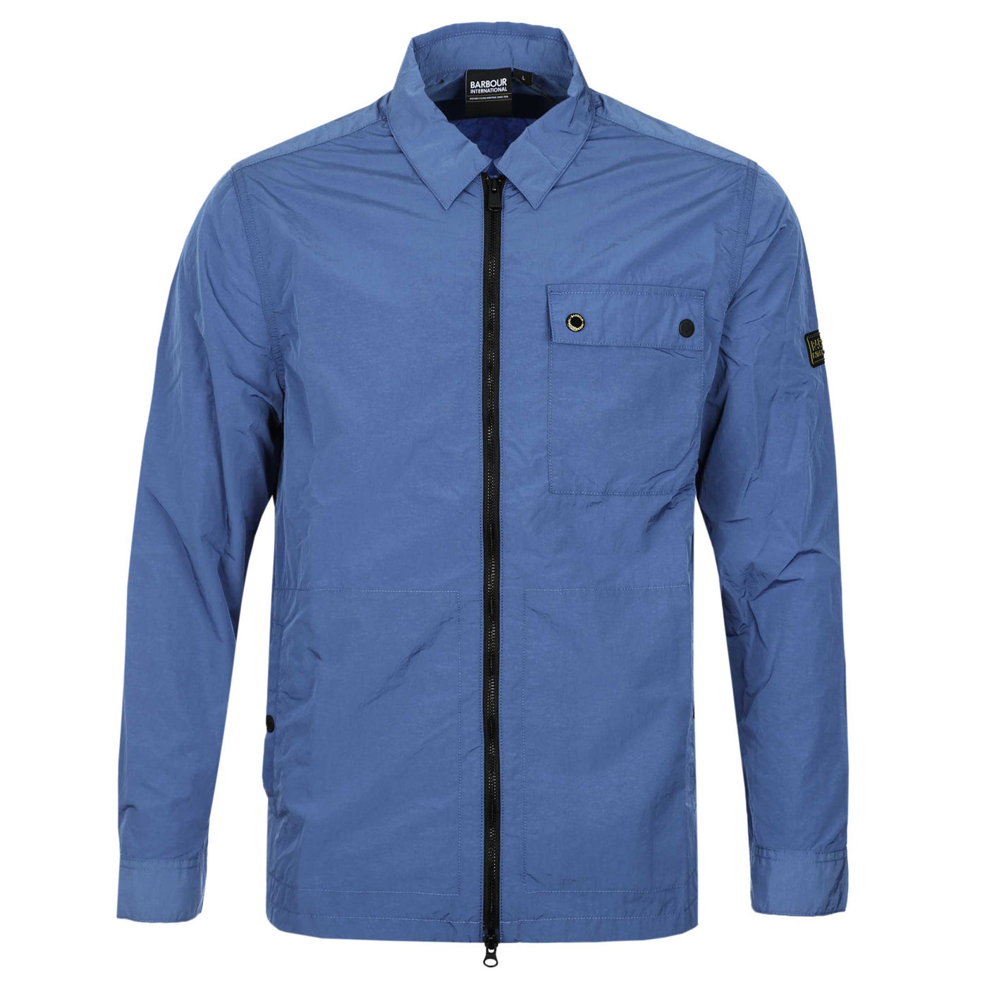 Barbour Inline Overshirt in North Sea Blue Front