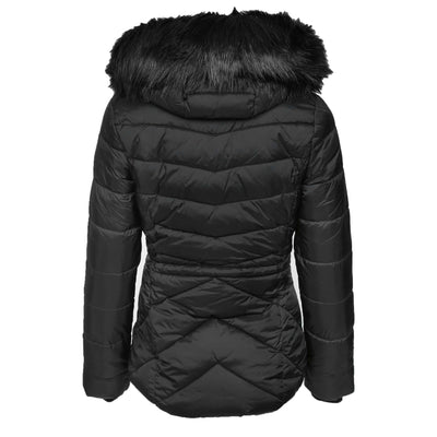 Barbour Island Ladies Quilted Jacket in Black Back