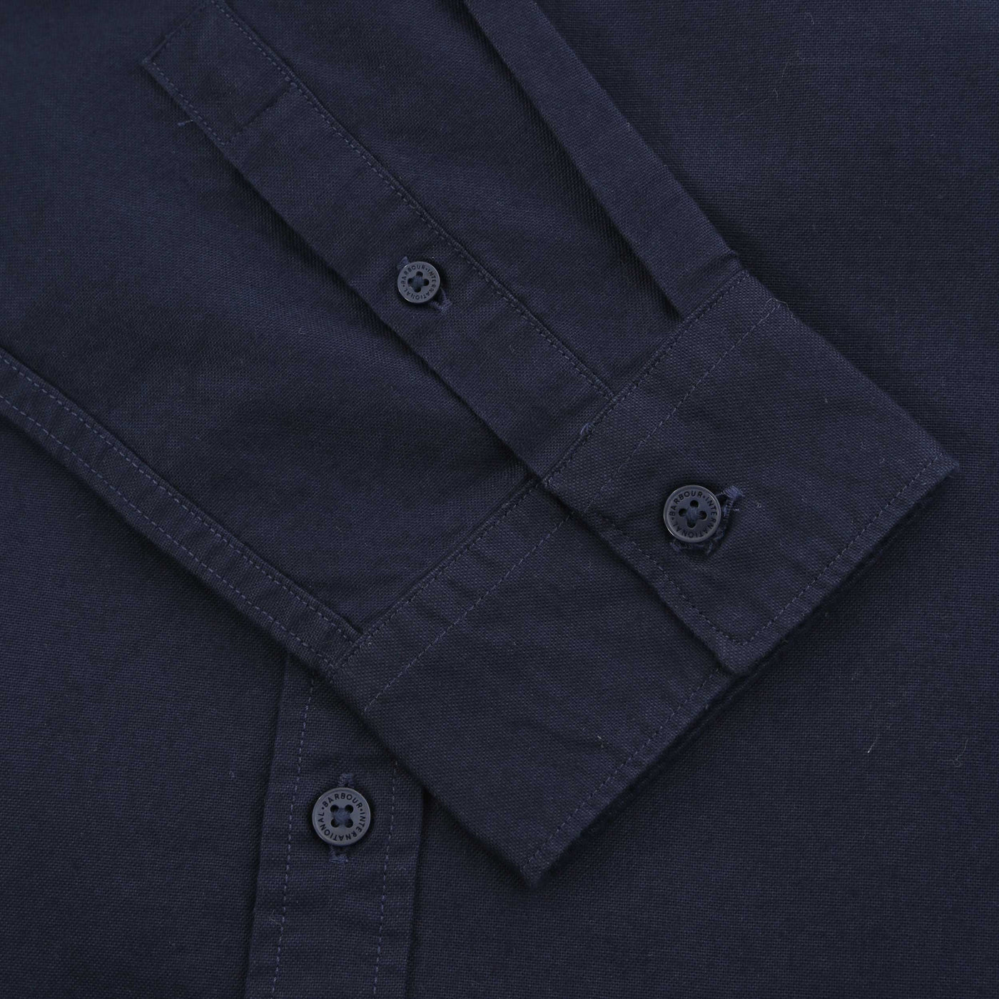 Barbour Kinetic Oxford Shirt in Night Sky Cuff