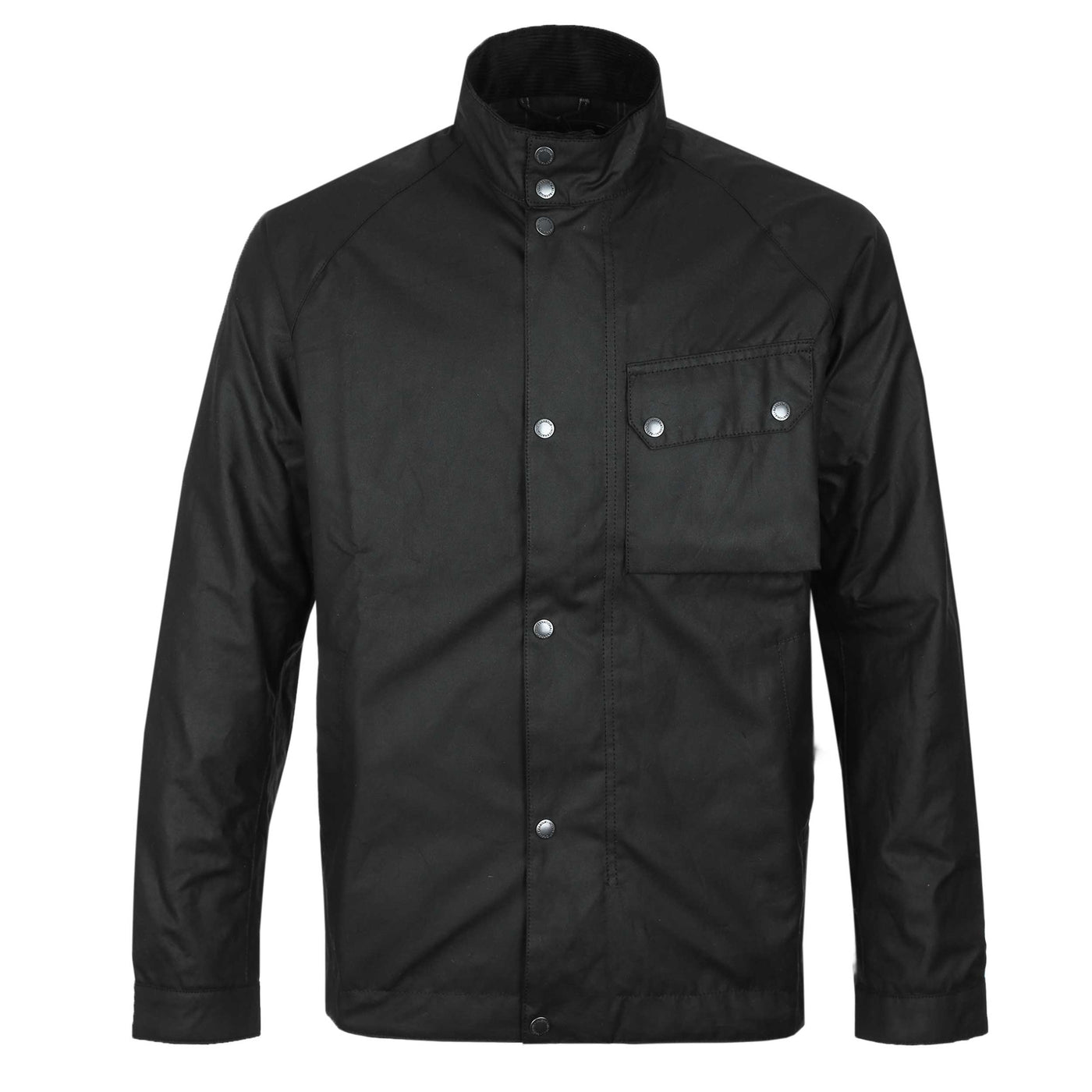 Barbour Lexton Wax Jacket in Black Front