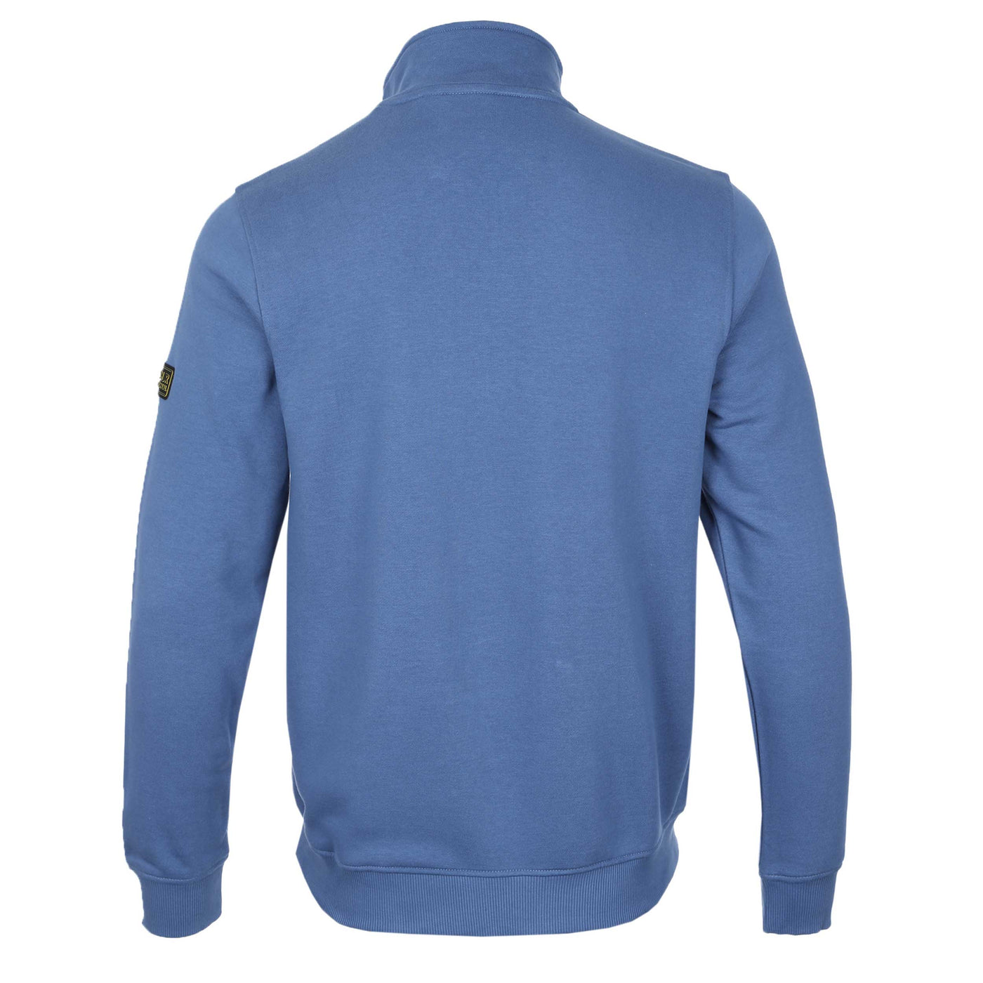 Barbour Outline Funnel Neck Sweatshirt in North Sea Blue Back