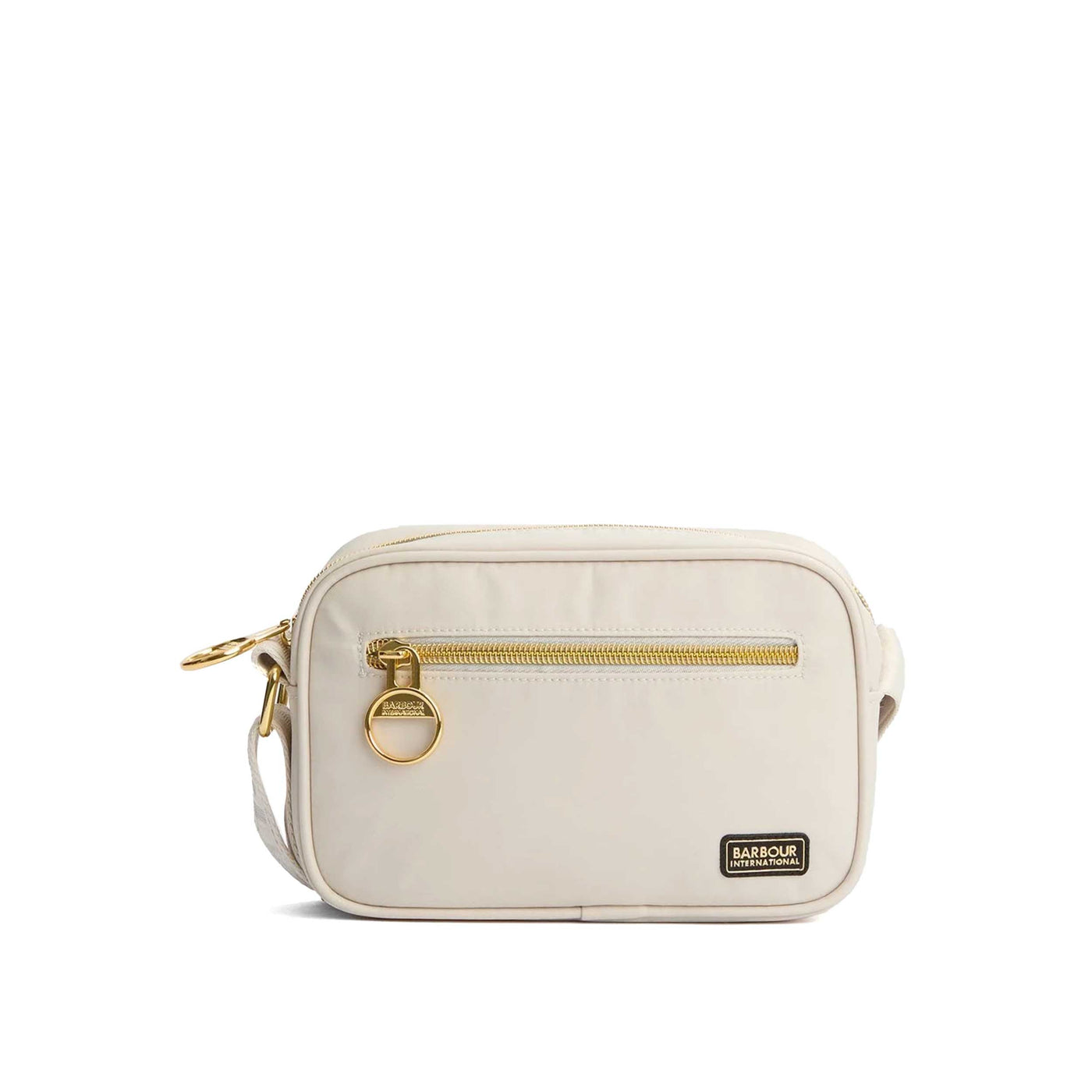 Barbour Qualify Micro Crossbody Ladies Bag in Light Pearl Front