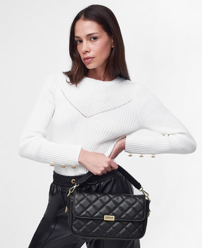 Barbour Quilted Soho Crossbody Ladies Bag in Black Model