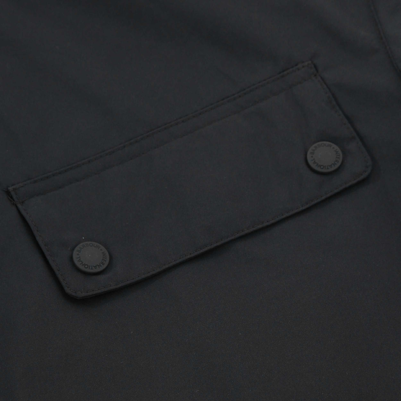 Barbour Re-Duke Showerproof Jacket in Black Pocket