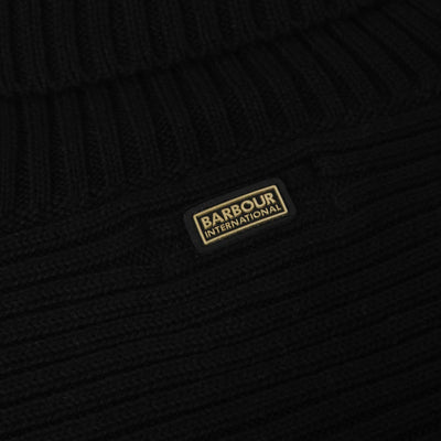 Barbour Roberta Knitted Ladies Knitwear in Black Logo