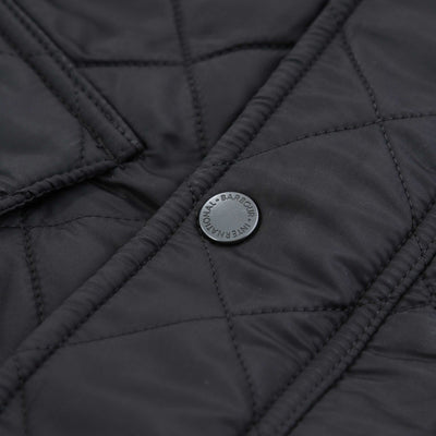 Barbour Tourer Ariel Polarquilt Jacket in Black Placket