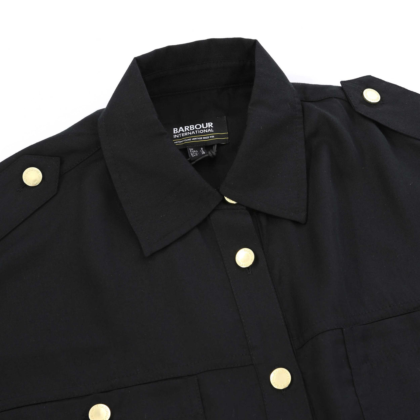 Barbour Christa Dress in Black Collar