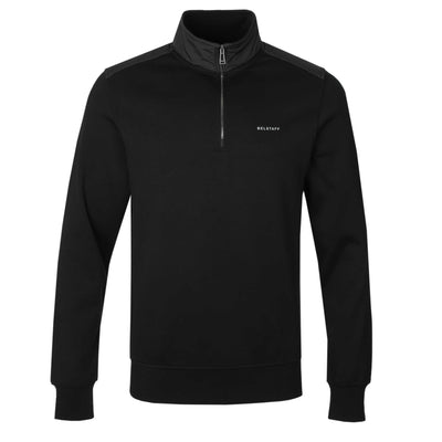 Belstaff Alloy Quarter Zip Sweat Top in Black