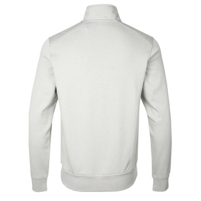 Belstaff Alloy Quarter Zip Sweat Top in Cement Grey Back