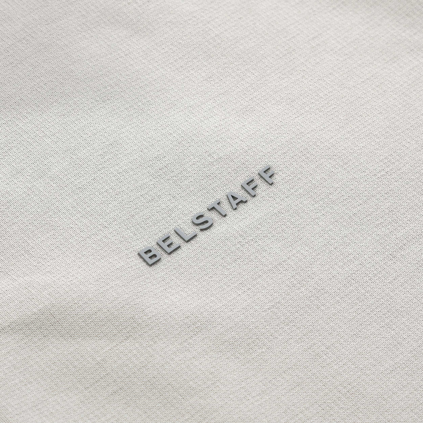 Belstaff Alloy Quarter Zip Sweat Top in Cement Grey Logo