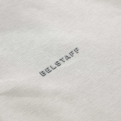 Belstaff Alloy Quarter Zip Sweat Top in Cement Grey Logo