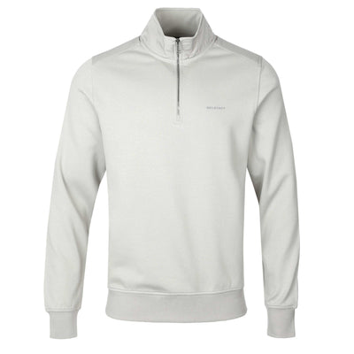 Belstaff Alloy Quarter Zip Sweat Top in Cement Grey