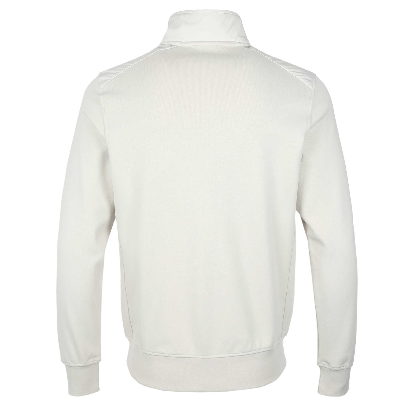 Belstaff Alloy Quarter Zip Sweat Top in Stone Beige Back