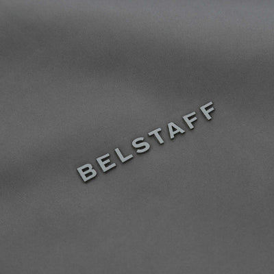 Belstaff Alloy Zip Thru Hoody Knitwear in Gunmetal Logo