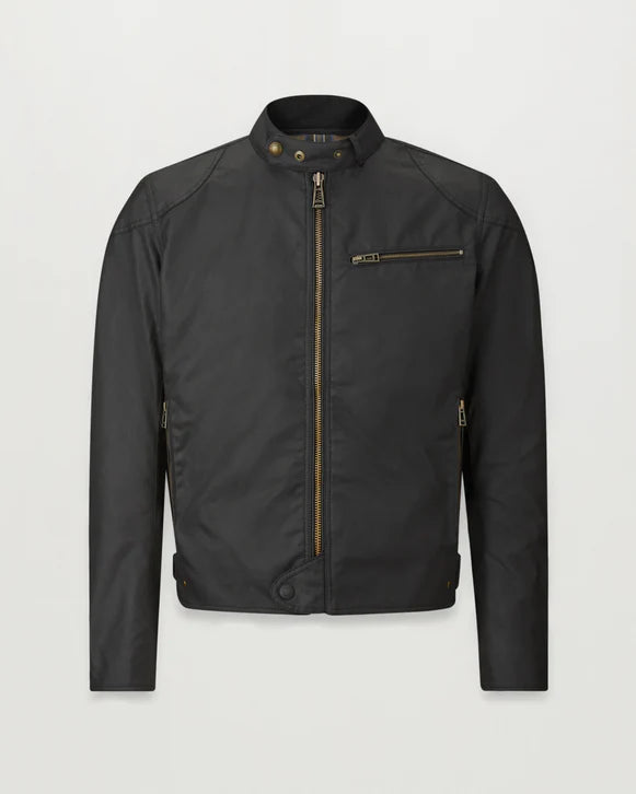 Belstaff Ariel Motorcycle Jacket in Black Front