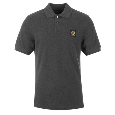 Belstaff Classic Short Sleeve Polo Shirt in Charcoal Heather