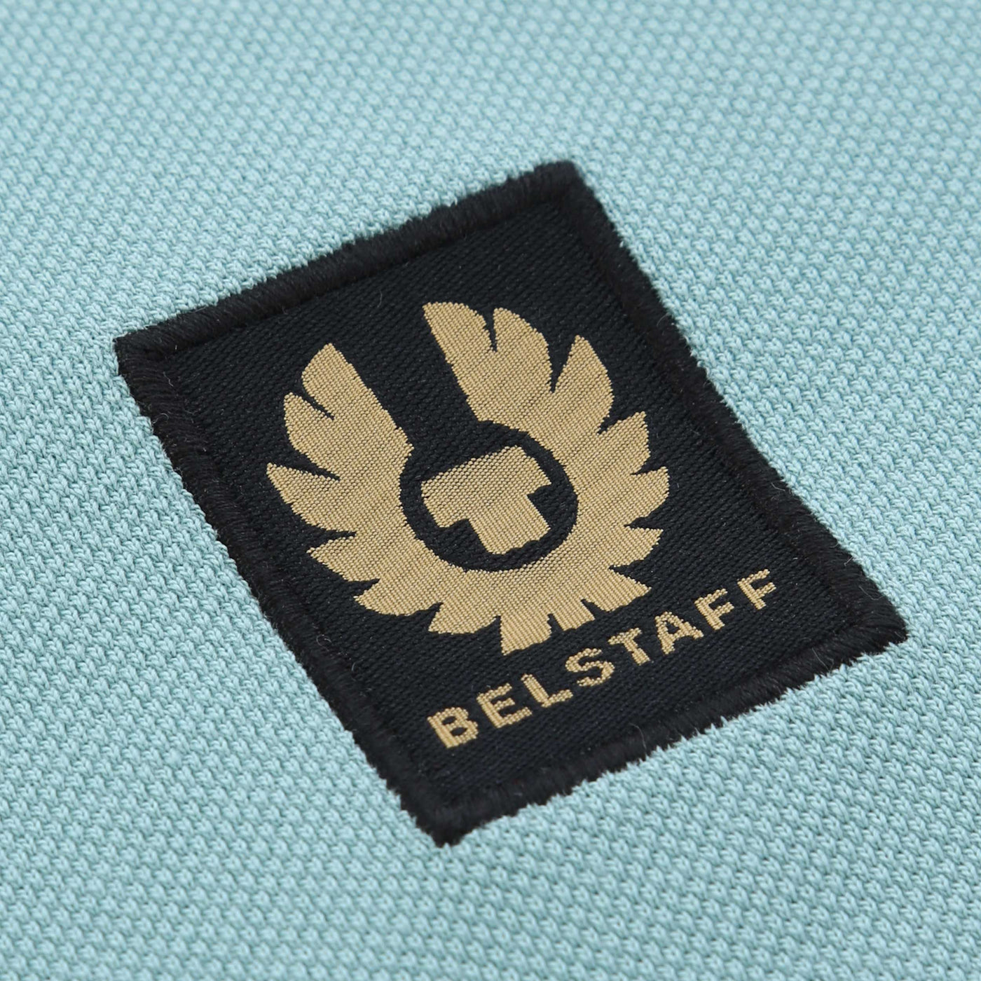 Belstaff Classic Short Sleeve Polo Shirt in Oil Blue Logo