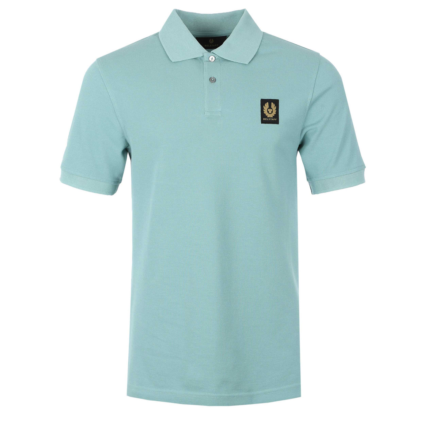 Belstaff Classic Short Sleeve Polo Shirt in Oil Blue