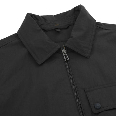 Belstaff Drome Overshirt in Black Collar