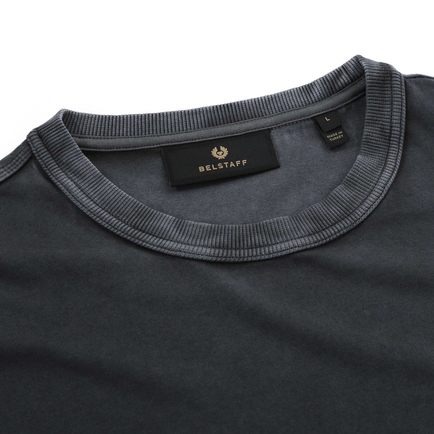 Belstaff Hockley T-Shirt in Washed Black Collar