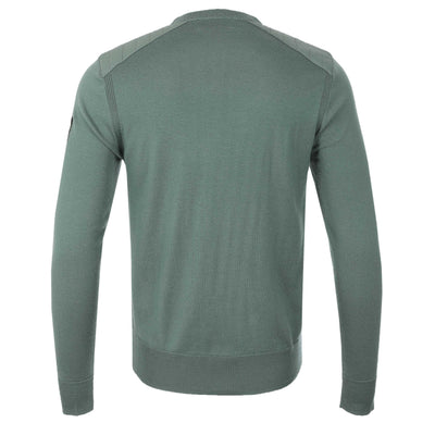 Belstaff Kerrigan Knitwear in Mineral Green Back