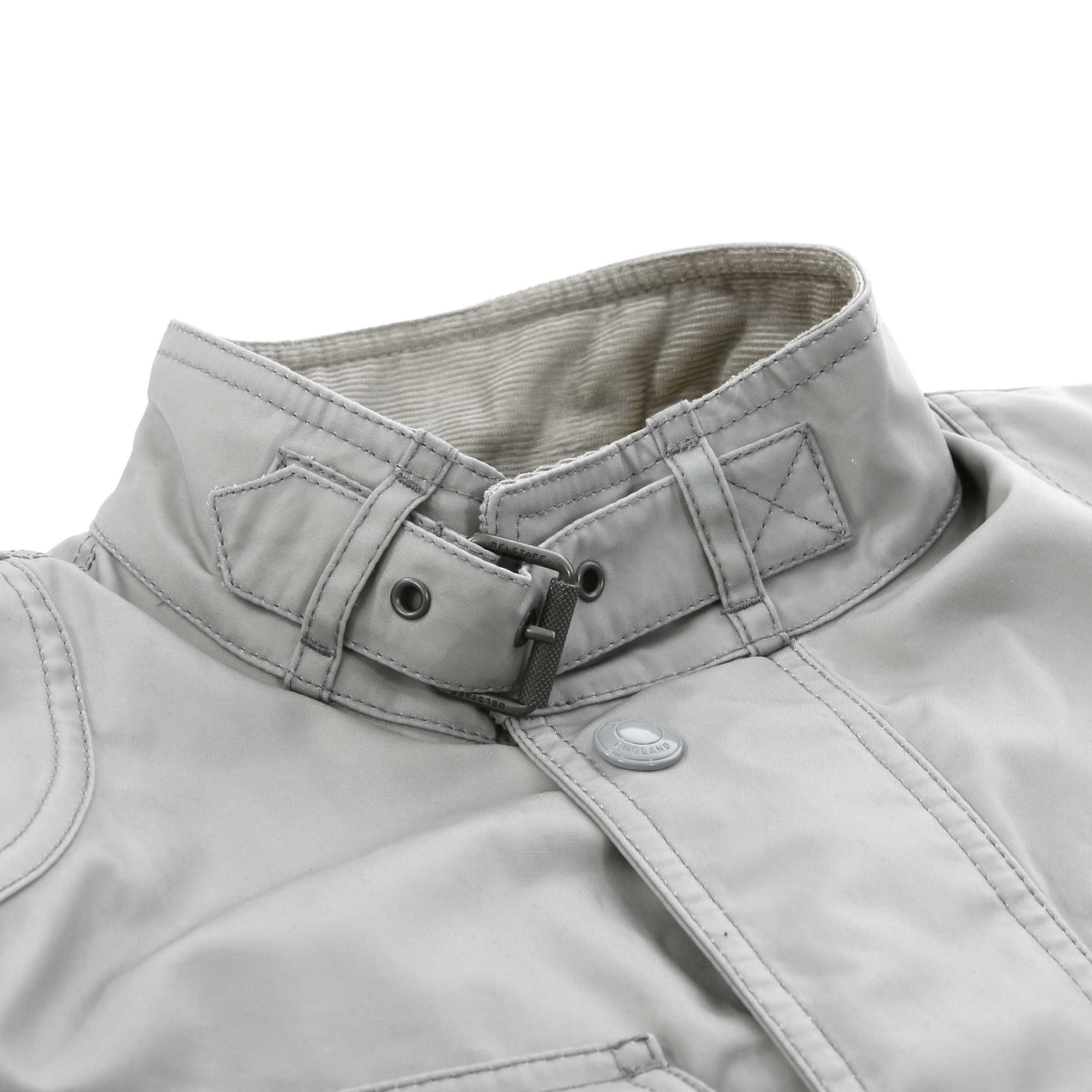 Belstaff Racemaster Jacket in Cloud Grey Neck