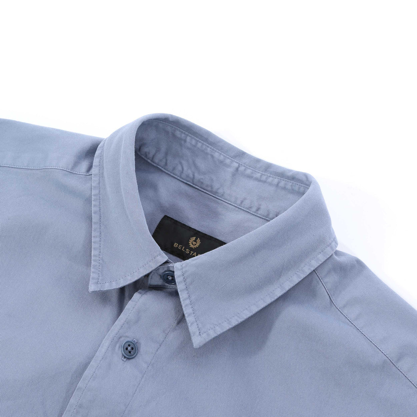 Belstaff Scale Shirt in Blue Flint Collar