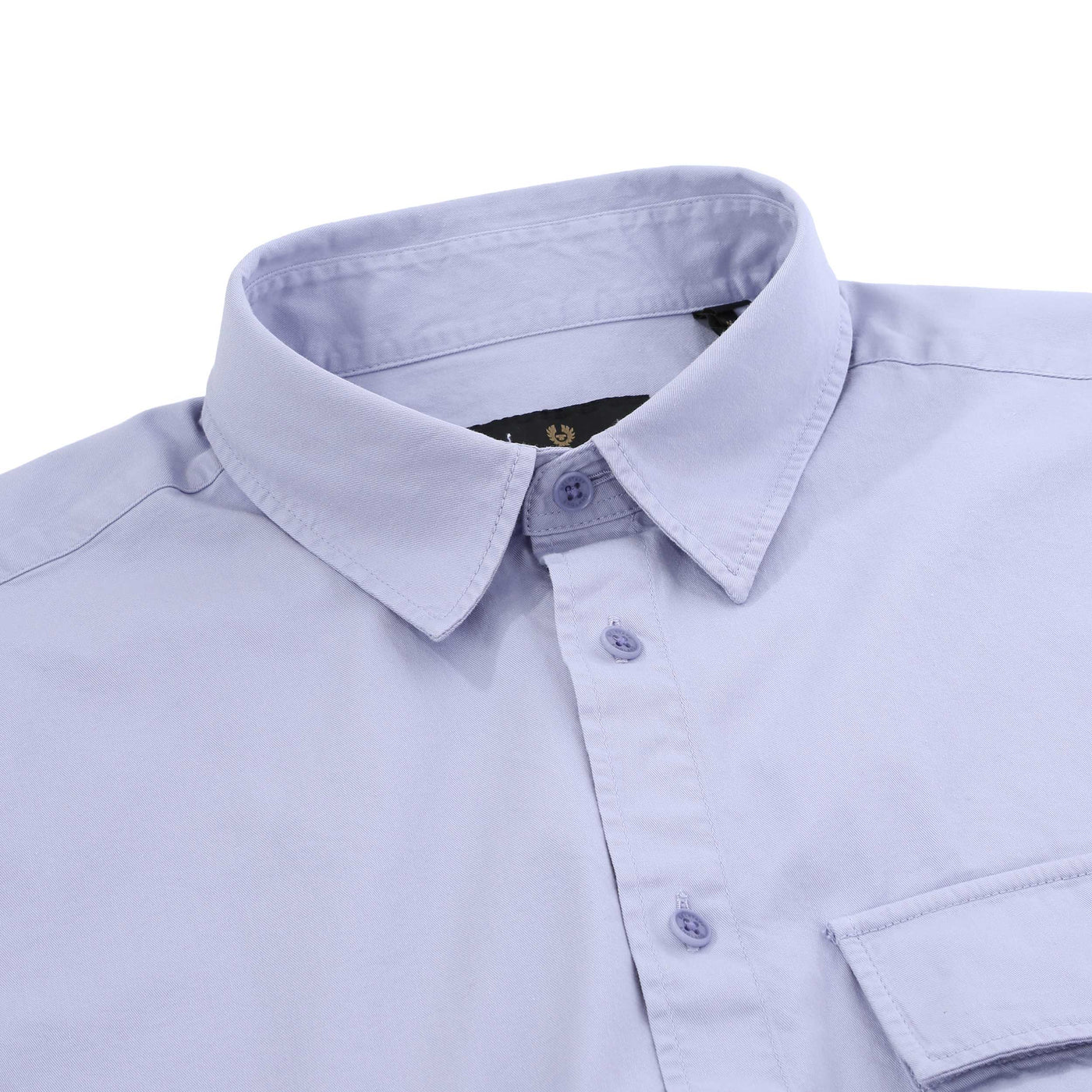 Belstaff Scale Shirt in Pale Heather Collar