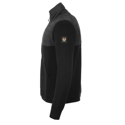 Belstaff Venture Full Zip Cardigan Knitwear in Black Side