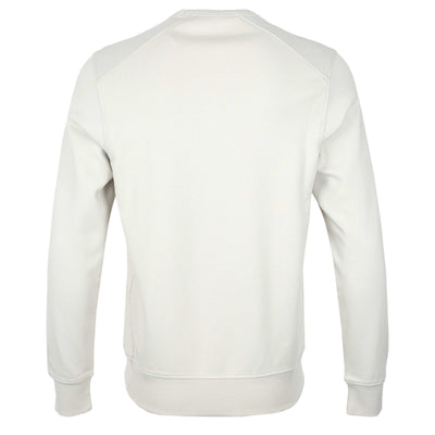 Belstaff Alloy Crewneck Sweat Top in Stone Beige Back