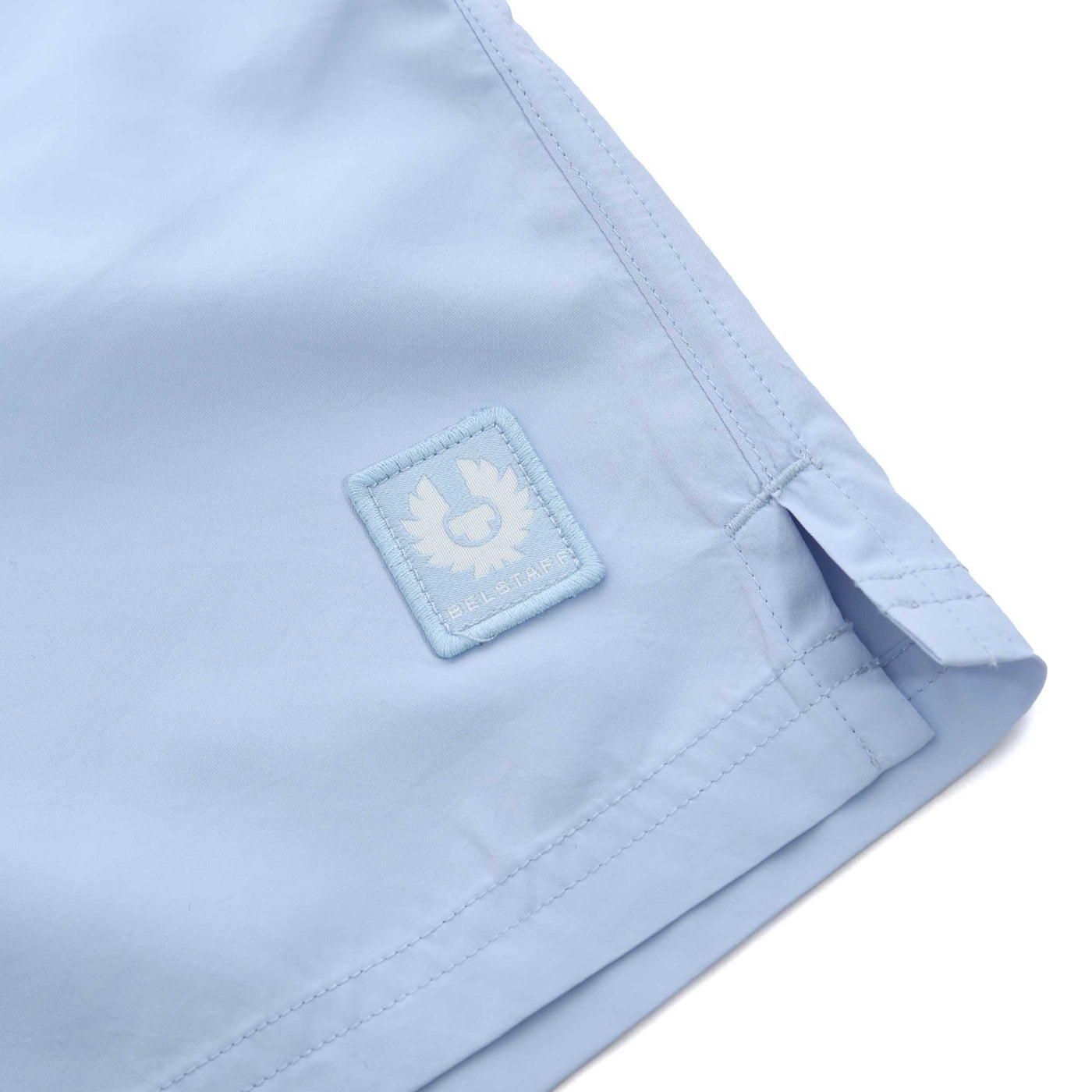 Belstaff Clipper Swim Short in Sky Blue Logo