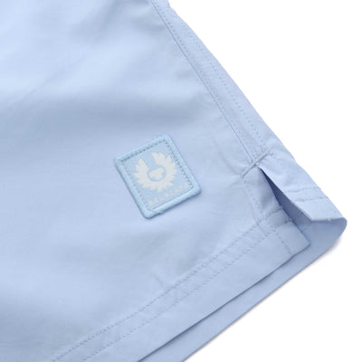 Belstaff Clipper Swim Short in Sky Blue Logo