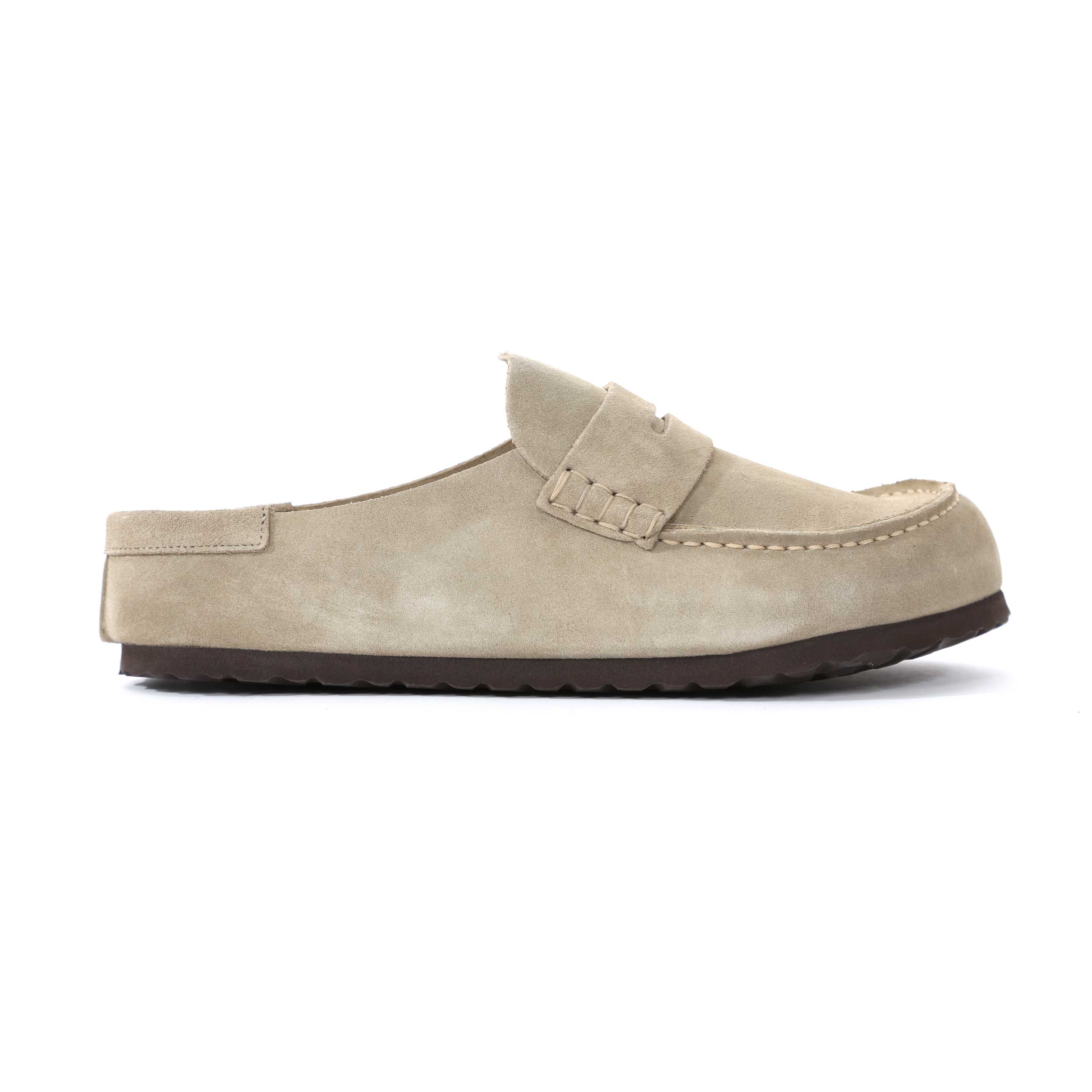 Birkenstock Naples Wrapped Sandal in Taupe