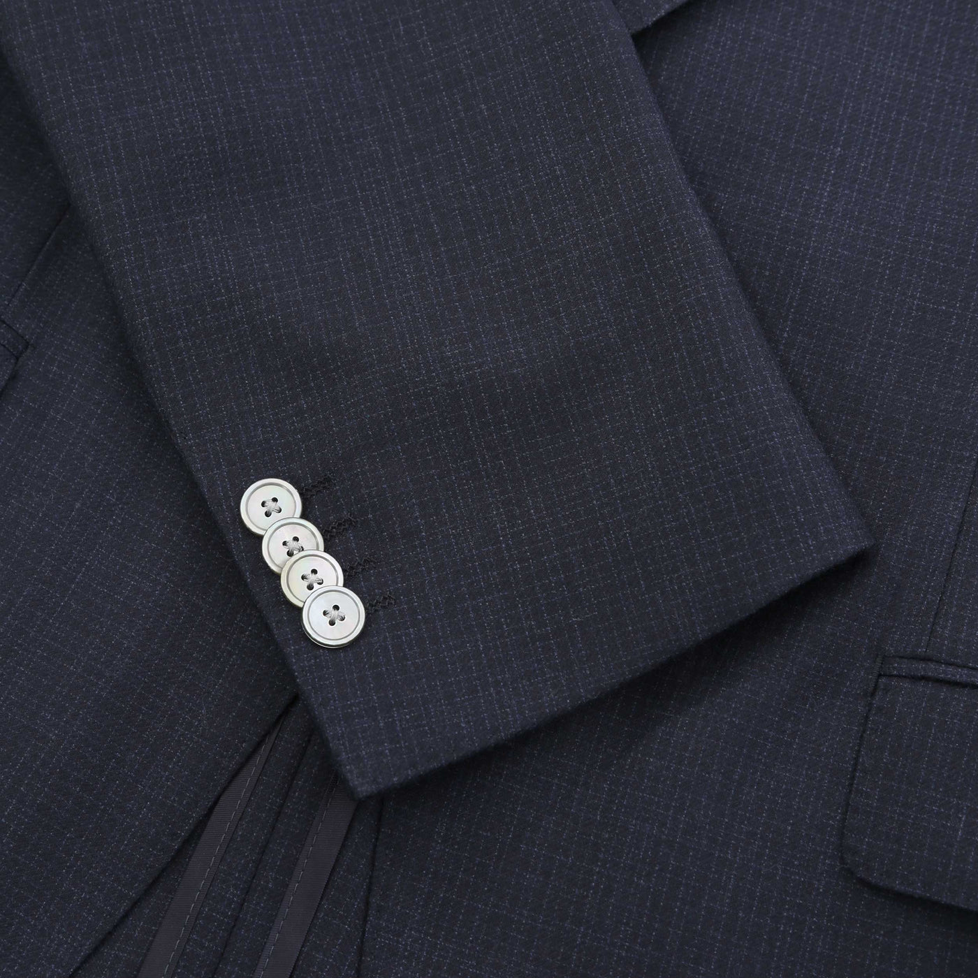 BOSS C Huge 3Pcs Peak 234 Suit in Dark Blue Cuff Detail