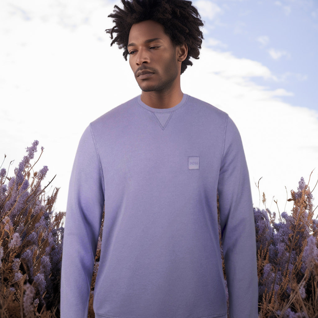 BOSS Westart Sweat Top in Lilac