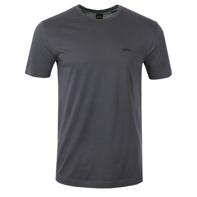 BOSS Tee Curved T-Shirt in Dark Grey