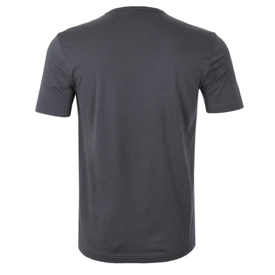 BOSS Tee Curved T-Shirt in Dark Grey Back