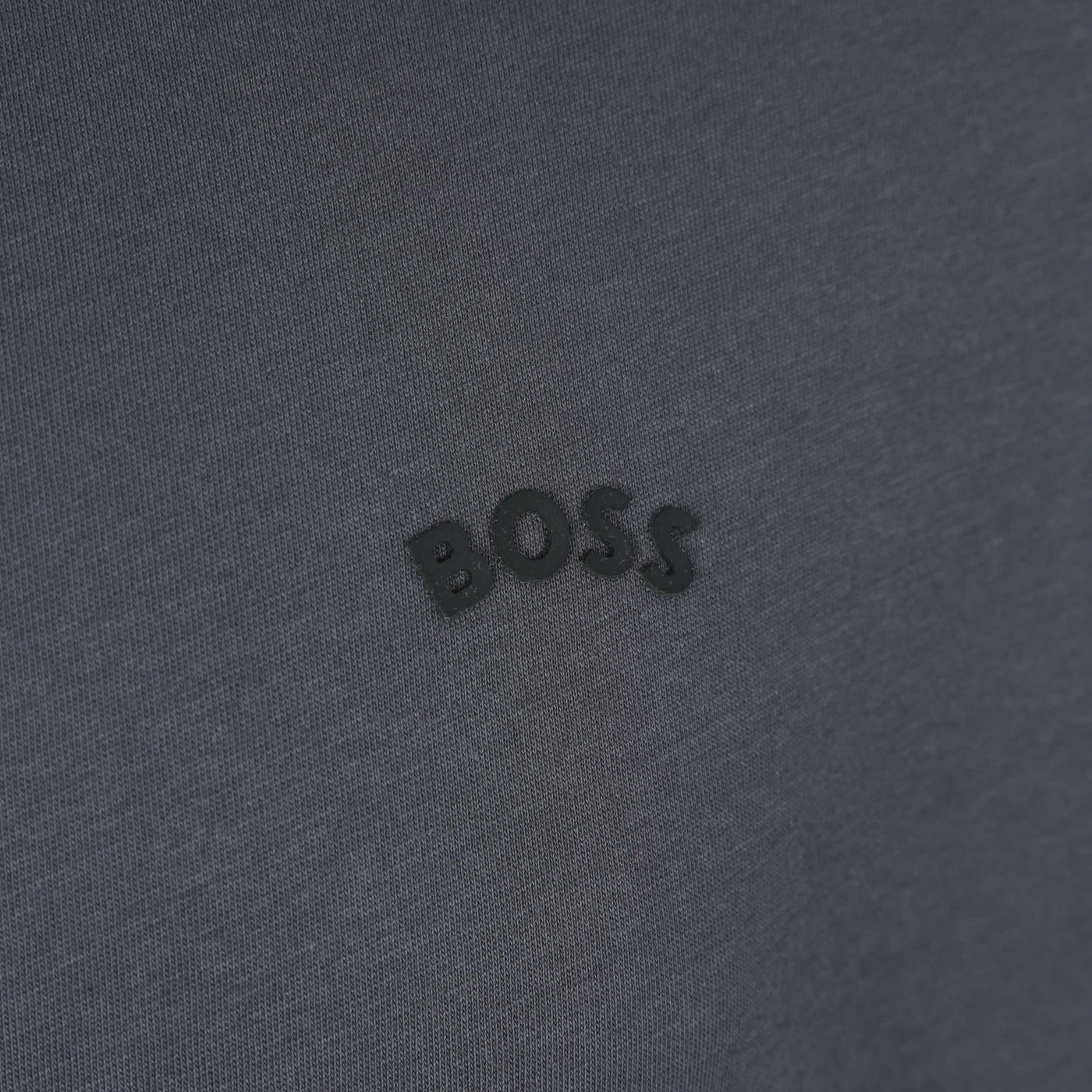 BOSS Tee Curved T-Shirt in Dark Grey Logo