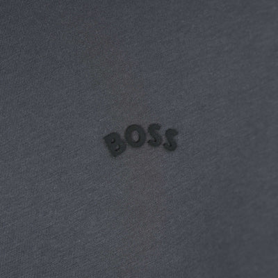 BOSS Tee Curved T-Shirt in Dark Grey Logo