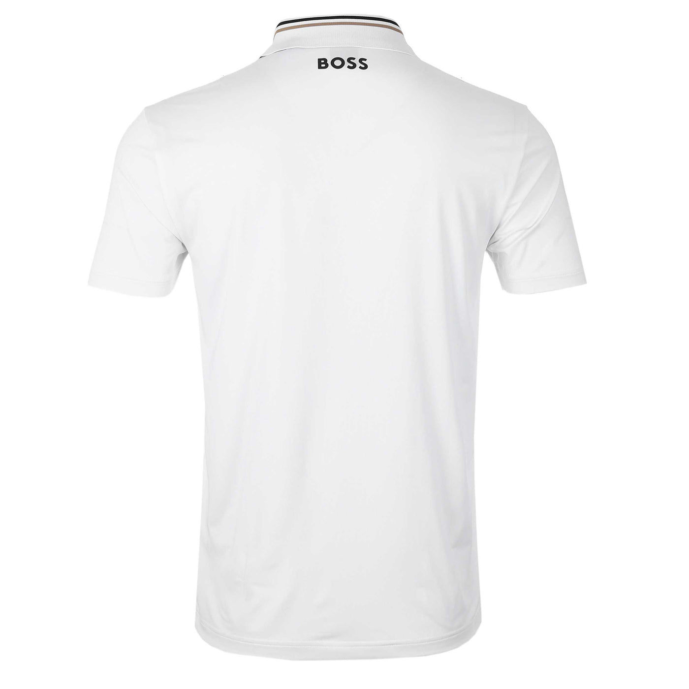 BOSS Paddytech Polo Shirt in White Back