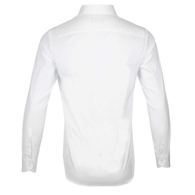 Canali Cotton Performance Shirt in White Back