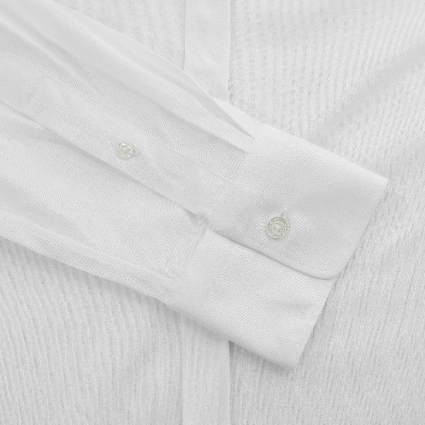 Canali Cotton Shirt in White Cuff