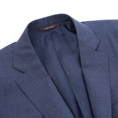 Canali Microweave Notch Lapel Suit in Airforce Blue Lapels