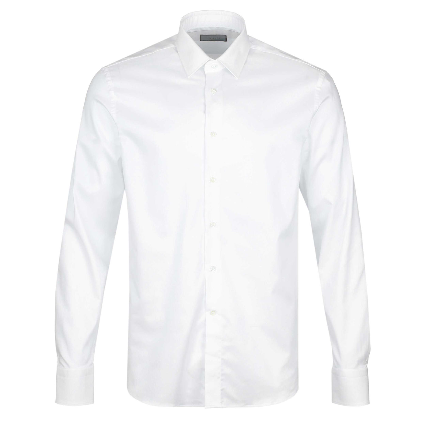 Canali Stretch Tech Cotton Shirt in White