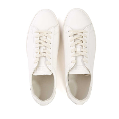 Clae Bradley Trainer in Triple Off White Birdseye