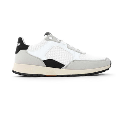 Clae Joshua Trainer in Microchip White Black