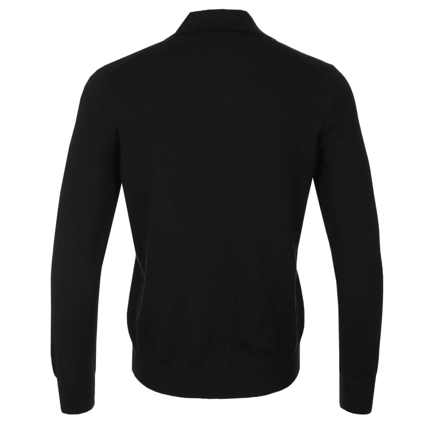 Gran Sasso Skipper Collar Knitwear in Black Back